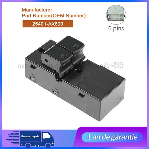 Commande bouton lève - vitre, 6